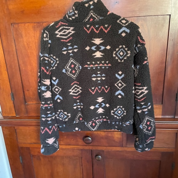 Fleece quarter zip pullover Navajo pattern S - Picture 3 of 3
